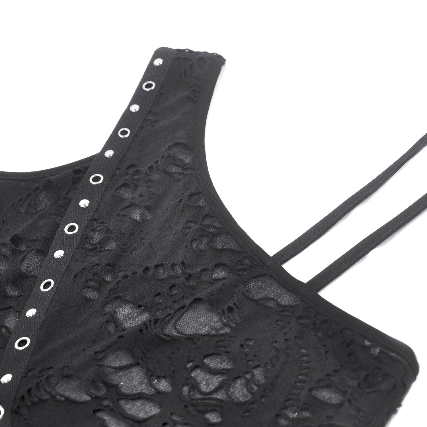 Top Asimétrico Dark in Love "Perdition" - Crazyinlove