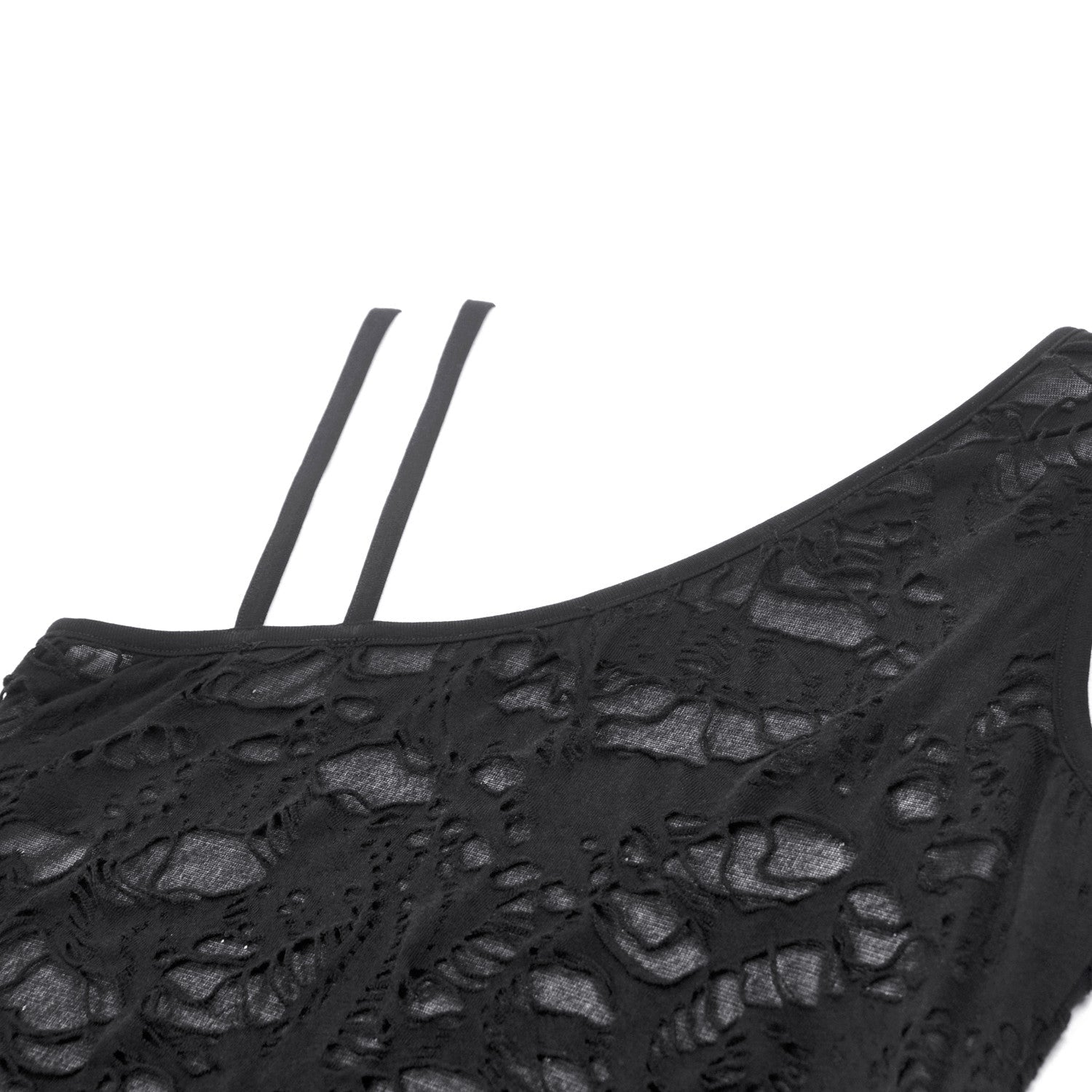 Top Asimétrico Dark in Love "Perdition" - Crazyinlove