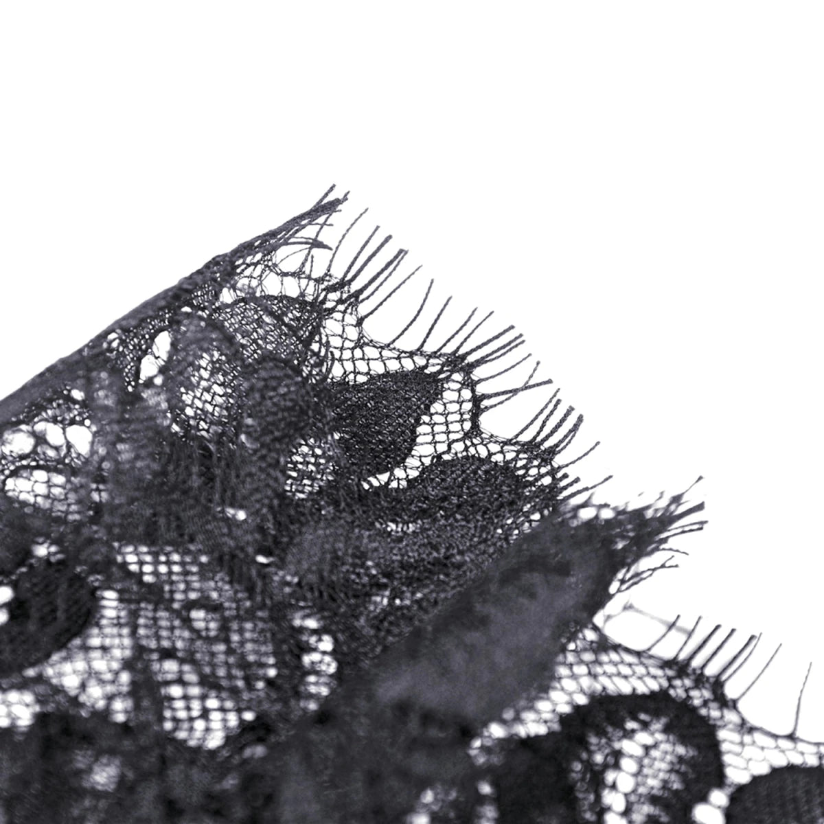 Top Gótico de Terciopelo con Hombros Descubiertos y Encaje - Crazyinlove