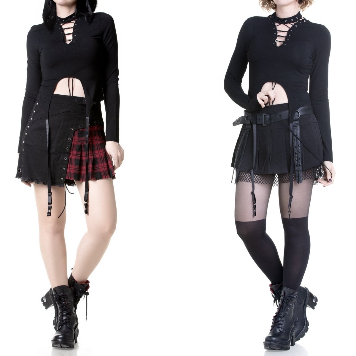 Top Manga larga Asimetrico - Crazyinlove