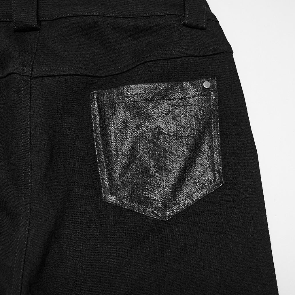 Vaqueros Pitillo Punk Negros con Cordones y Hebillas - Crazyinlove