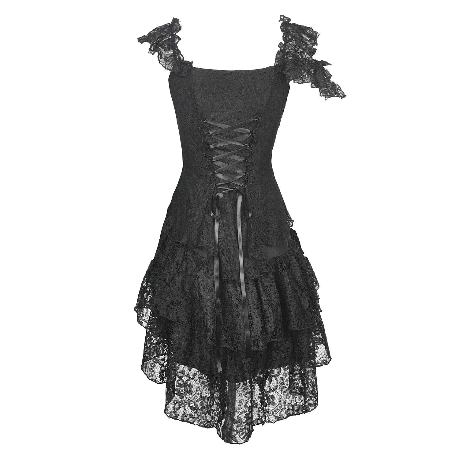 Vestido Asimétrico con Encaje - Crazyinlove