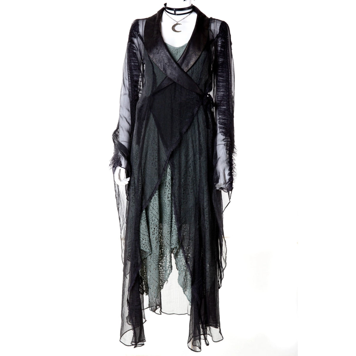 Vestido Boho Verde Encaje - Forest Whisper - Crazyinlove