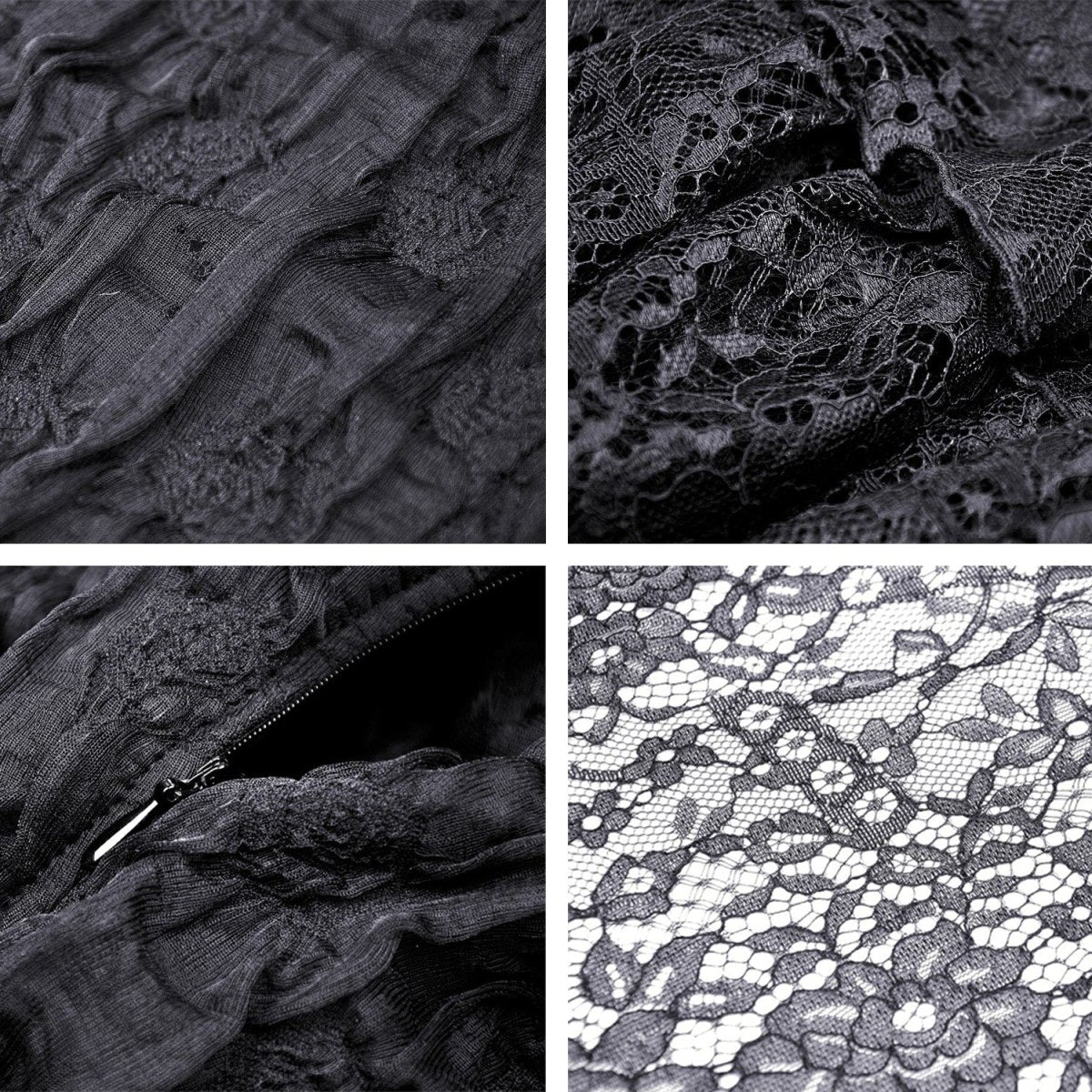 Vestido Corto con Encaje - Crazyinlove