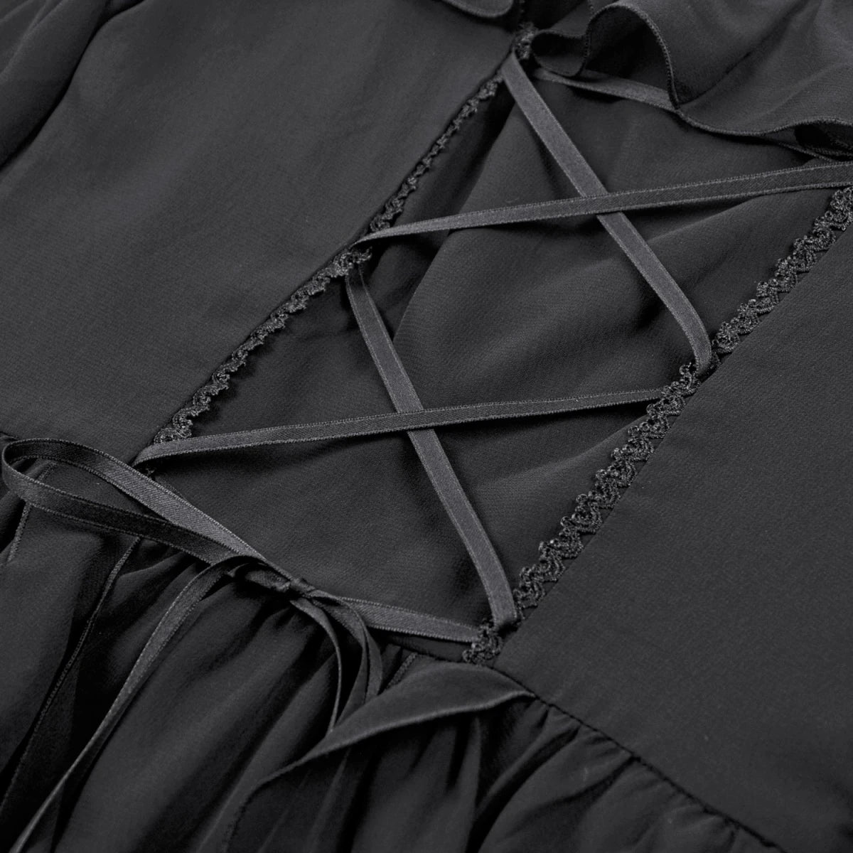 Vestido Corto con Luna Creciente y Mangas Gasa - Crazyinlove