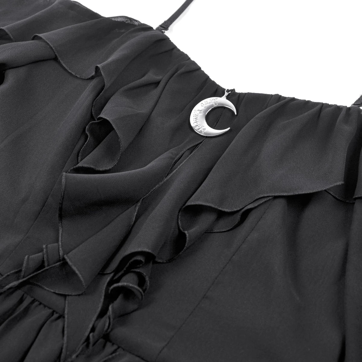 Vestido Corto con Luna Creciente y Mangas Gasa - Crazyinlove