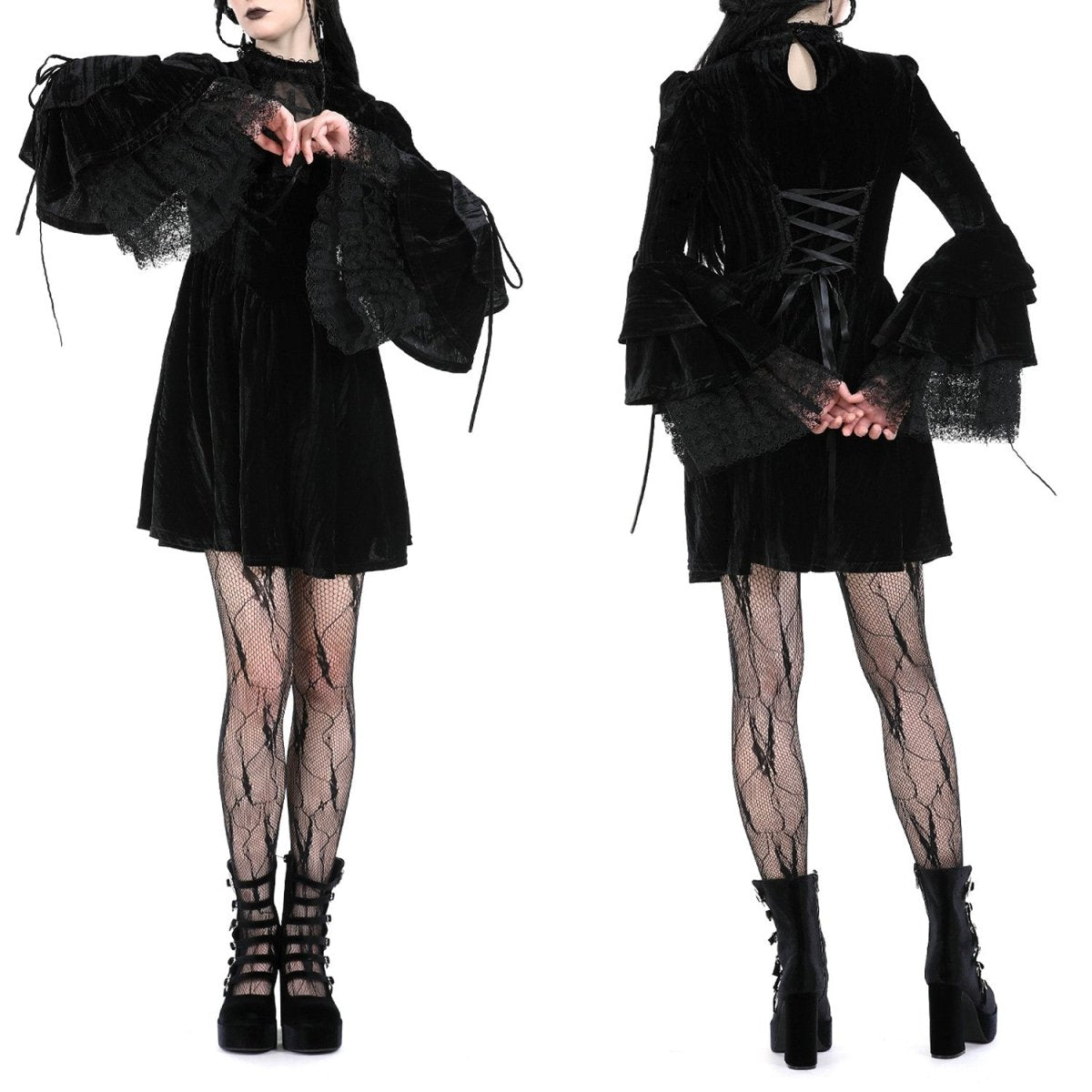 Vestido de Terciopelo con Cruz - Crazyinlove
