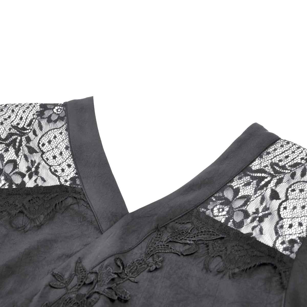 Vestido Kimono Asimétrico con Encaje y Flecos - Crazyinlove