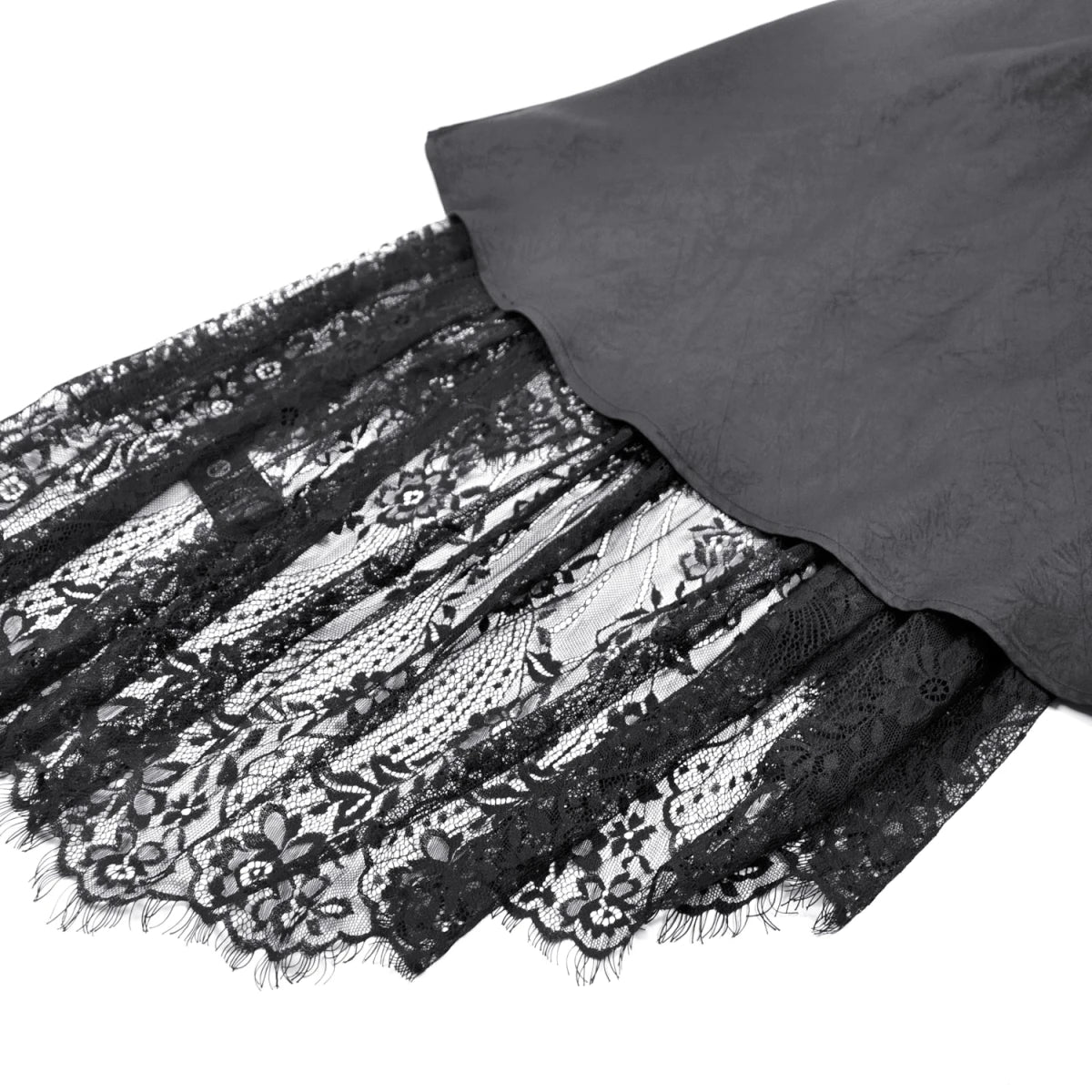 Vestido Kimono Asimétrico con Encaje y Flecos - Crazyinlove