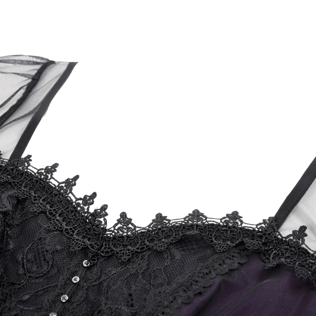 Vestido Largo GĂłtico Morado | Mangas de Campana - Crazyinlove