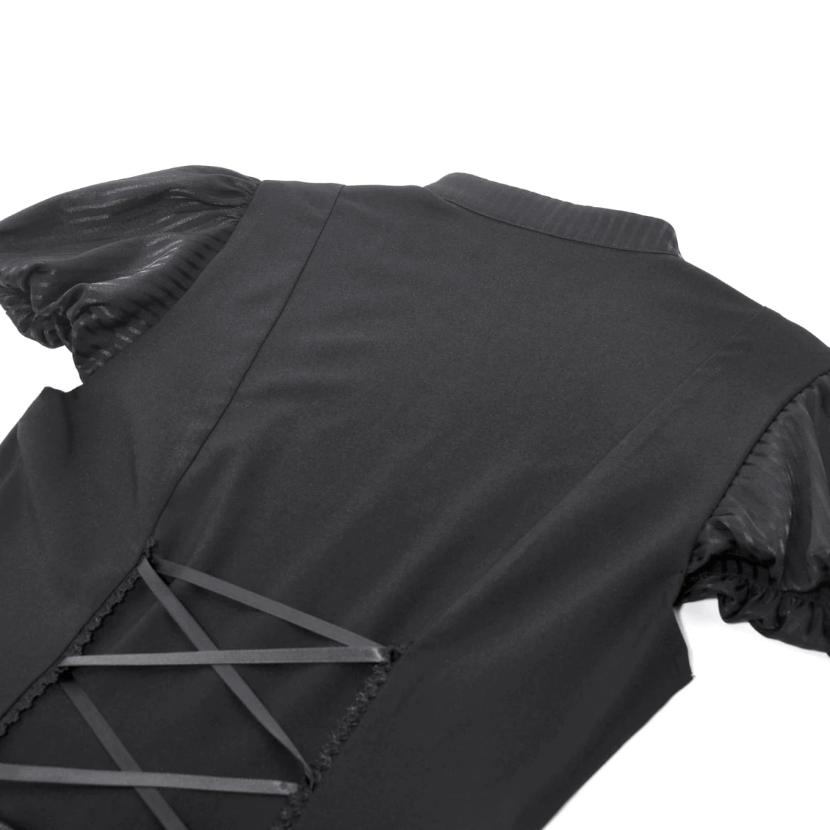 Vestido Mini con Pechera de Volantes y Lazos - Crazyinlove