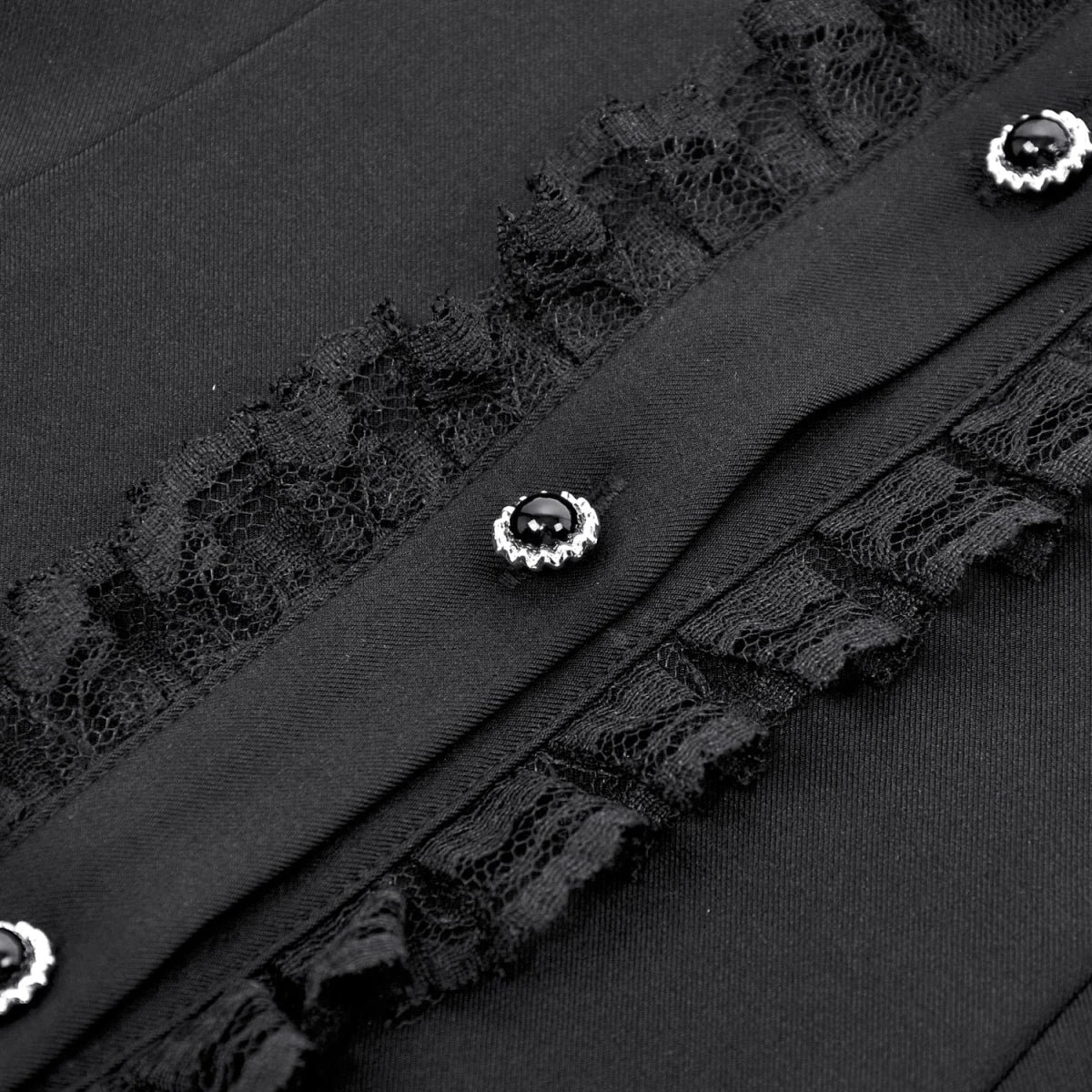 Vestido Mini con Pechera de Volantes y Lazos - Crazyinlove