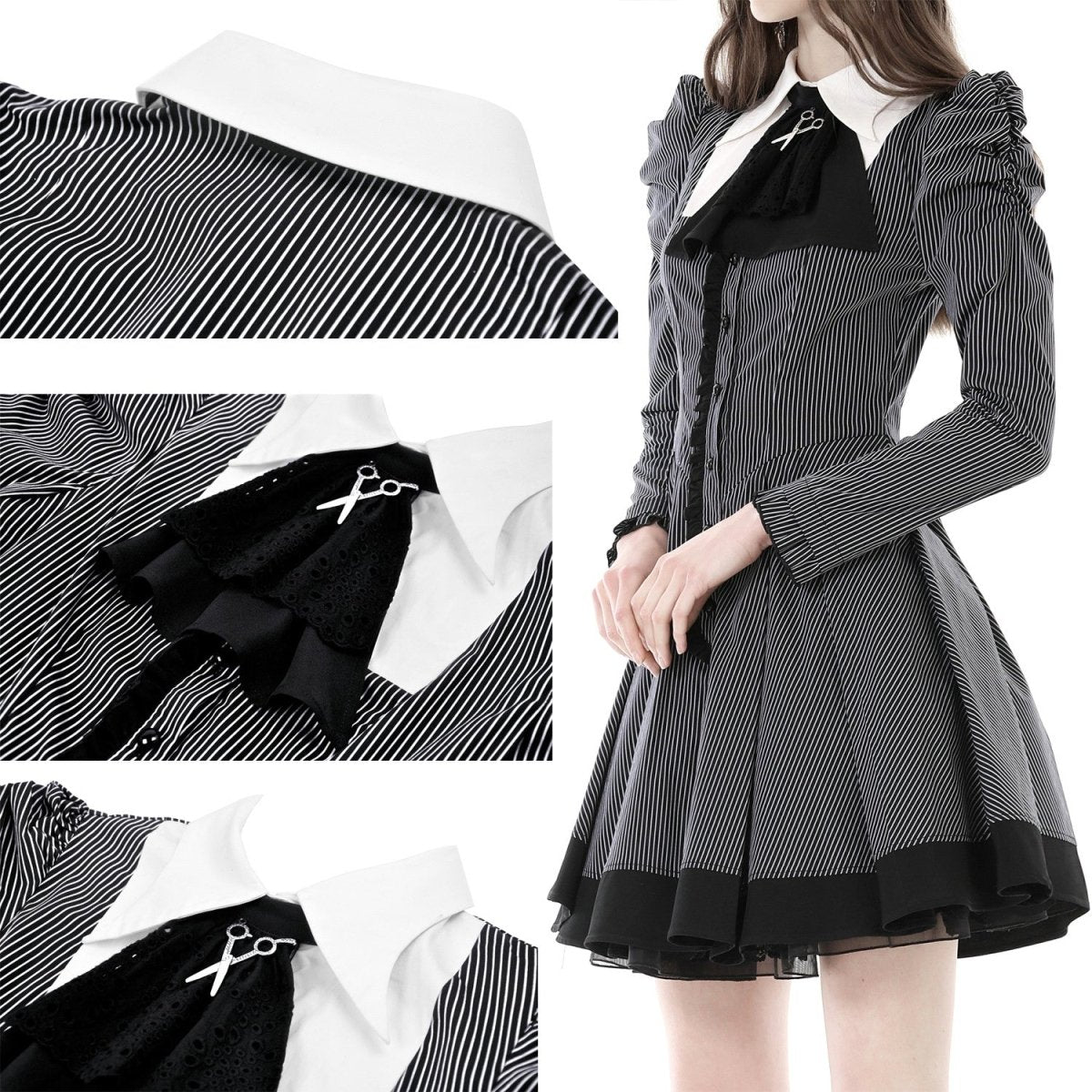 Vestido Negro y Blanco - Crazyinlove