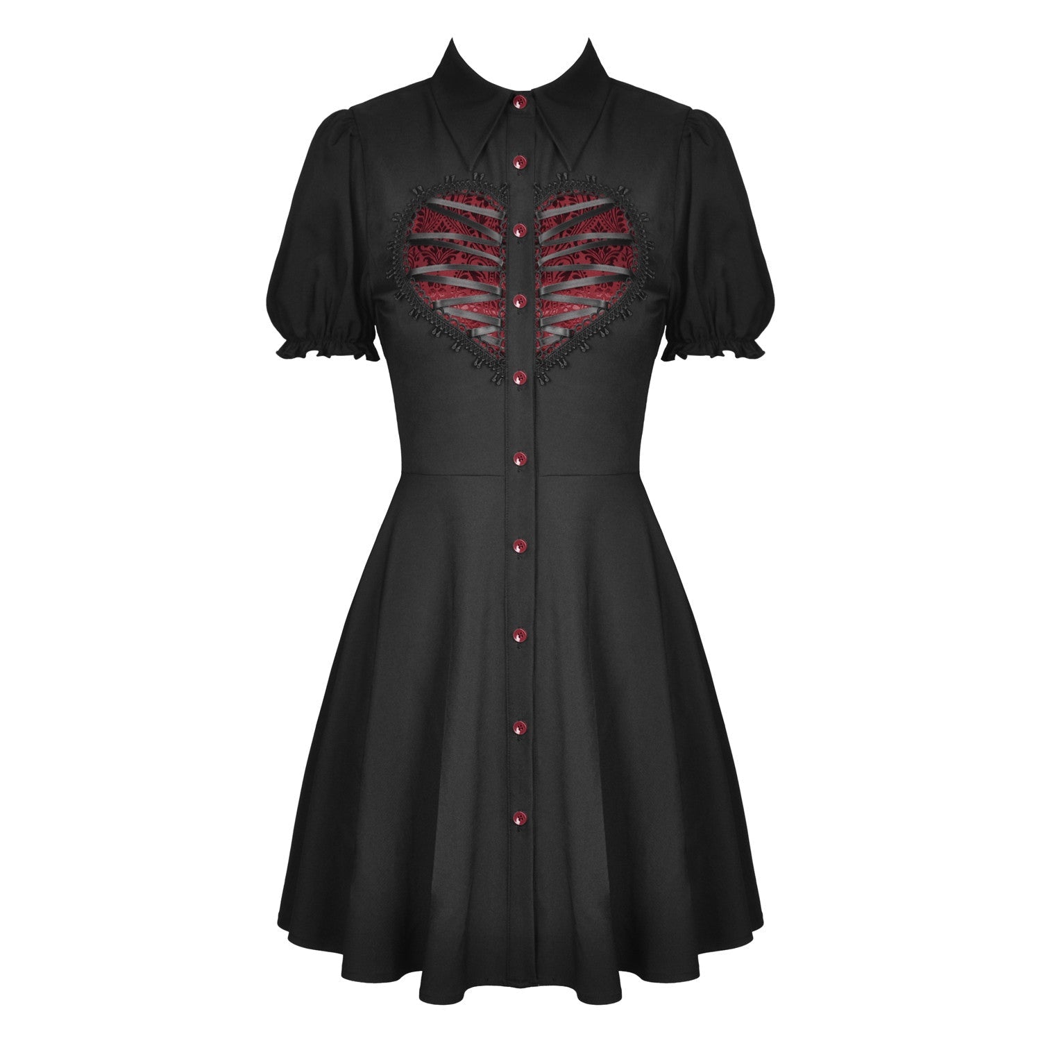Vestido Rojo y Negro - Crazyinlove