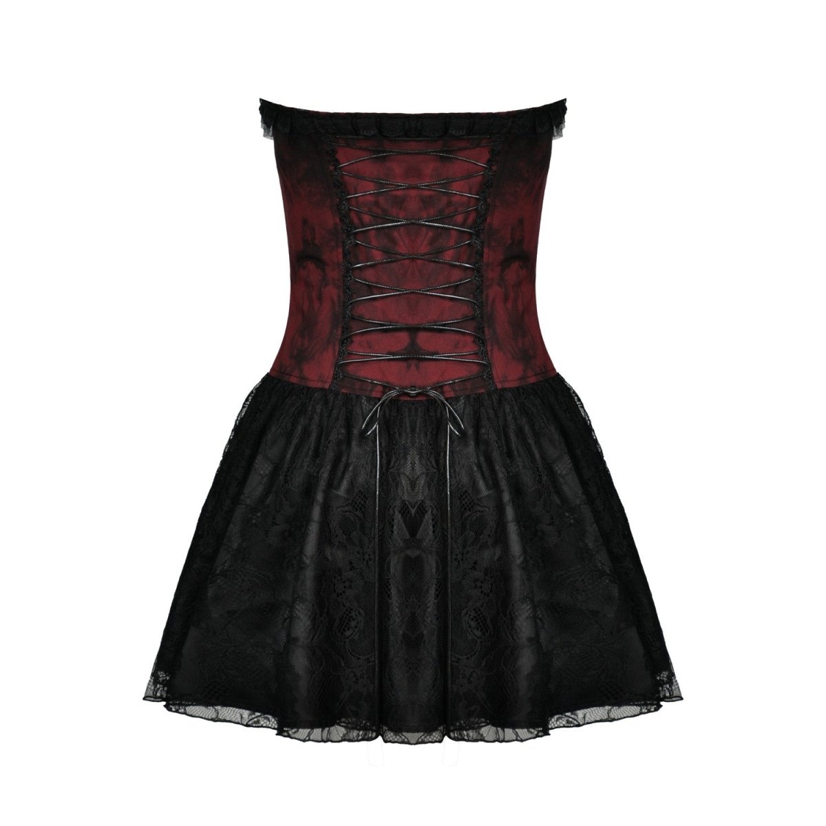 Vestido Rojo y Negro - Crazyinlove