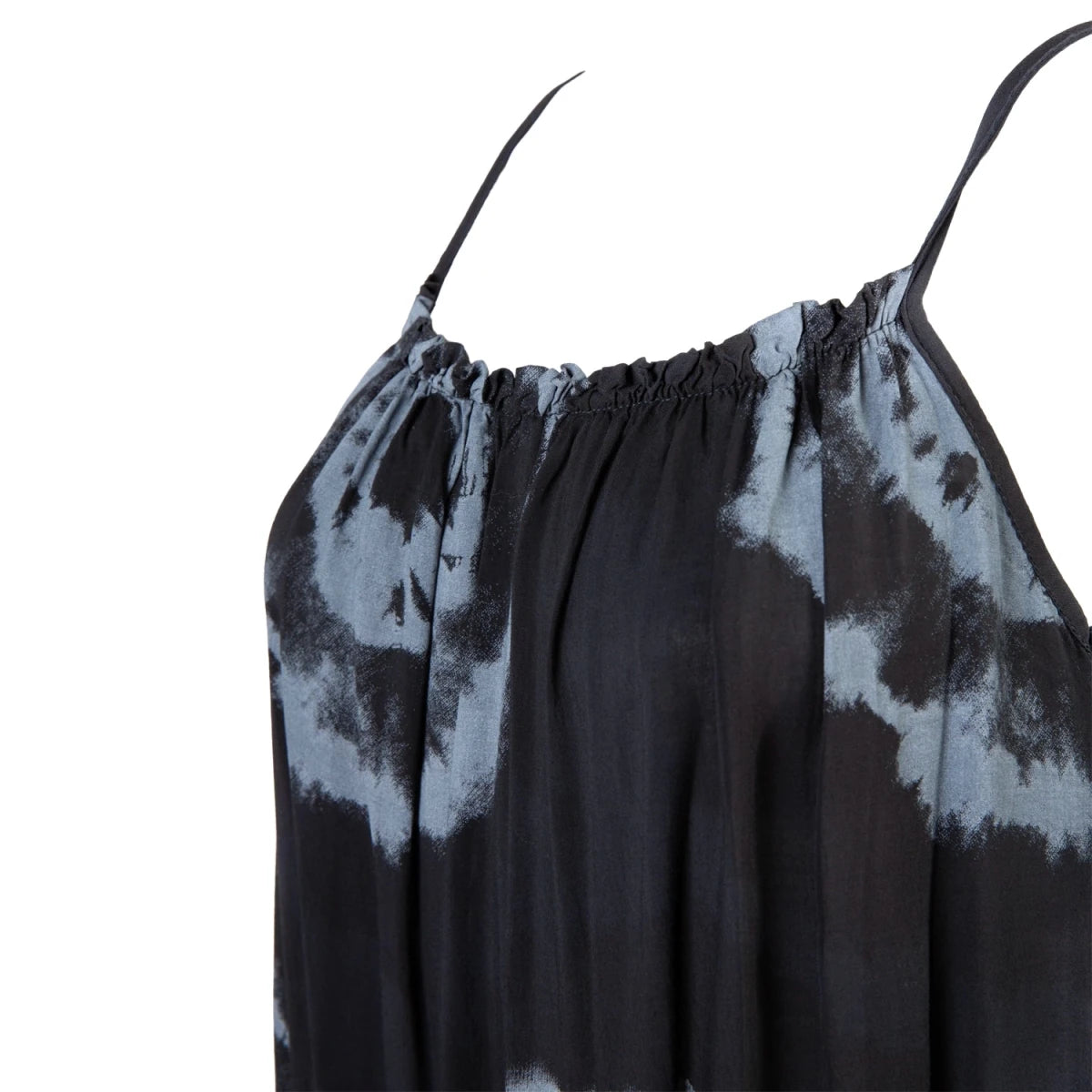 Vestido Tie-Dye Negro y Gris de Viscosa - Crazyinlove