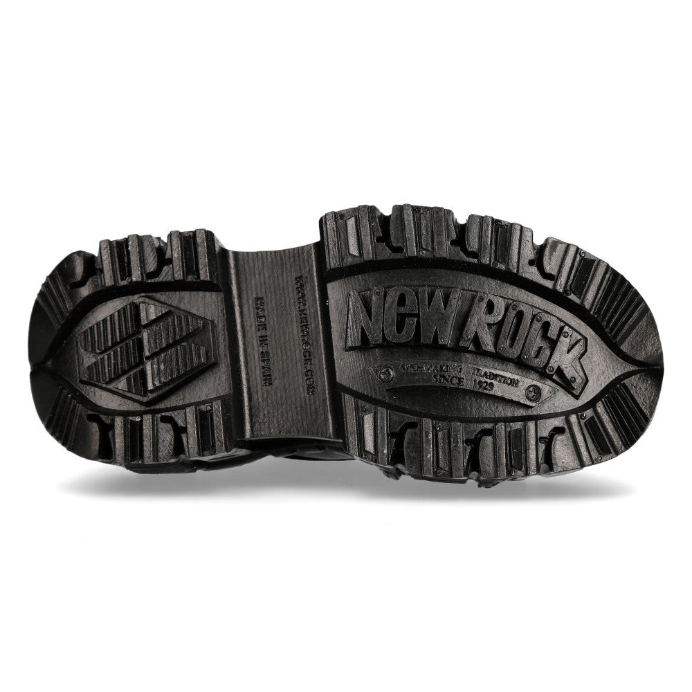 Zapatos New Rock Negros con Plataforma Tank Rock - Crazyinlove