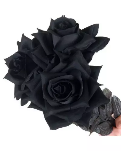 3 Schwarze Stoff-Rosen der Style-Marke für 8,40 €