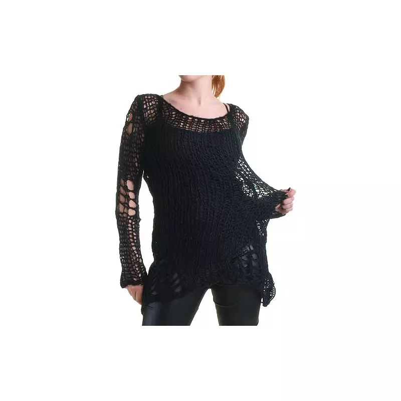 Camisola com Furos da Marca Punk Rave por 29,50 €