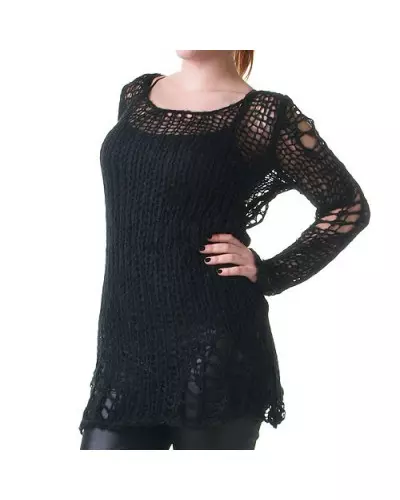 Camisola com Furos da Marca Punk Rave por 29,50 €