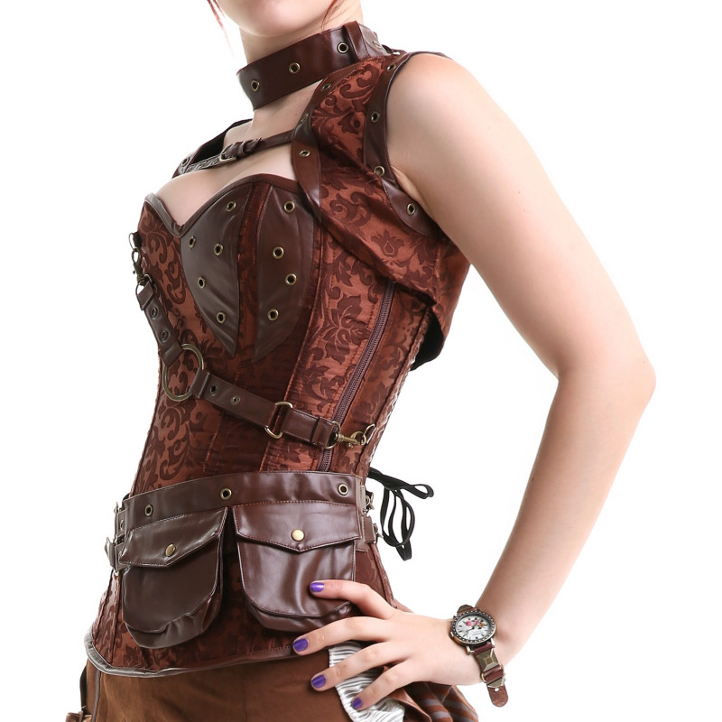 CORSET STEAMPUNK POCKETS
