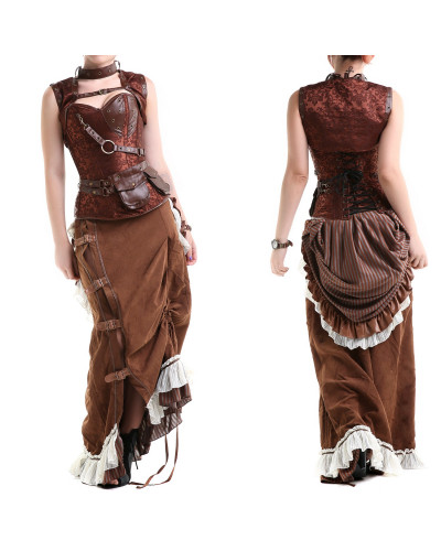 CORSET STEAMPUNK POCKETS