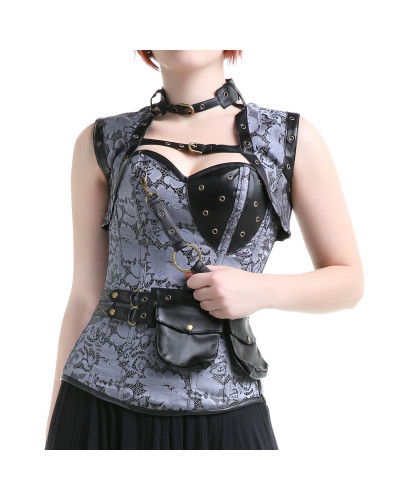 Corset Gris Multipoches