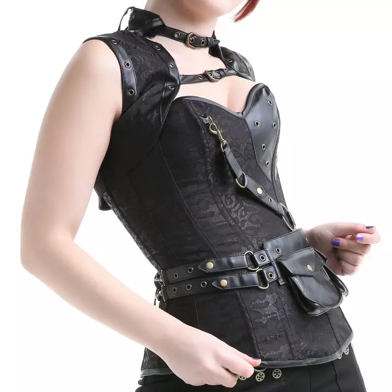 Black Corset with Pockets from the Style Brand