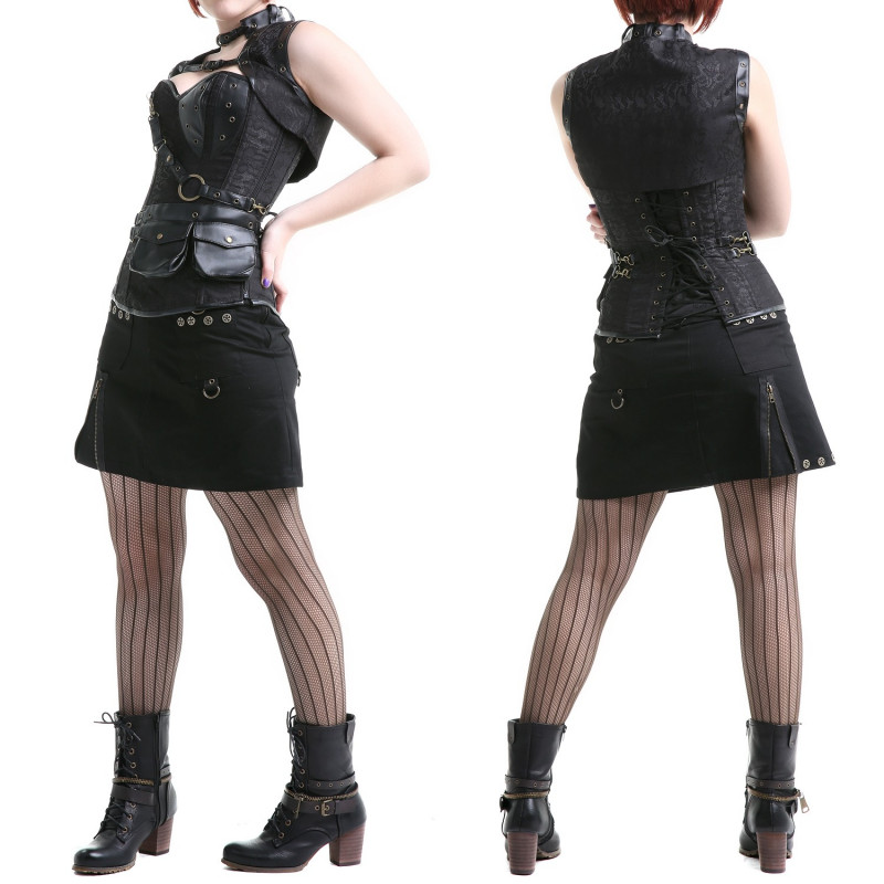 Corset Noir avec Boléro