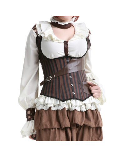 CORSET RAYAS BLACK/BROWN