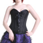 Corset Noir en Brocard Corset Noir en Brocard