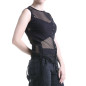 Asymmetric T-Shirt with Tulle Asymmetric T-Shirt with Tulle