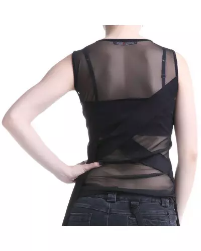 Asymmetric T-Shirt with Tulle from Crazyinlove Brand at €19.90