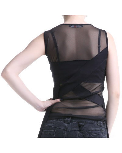 Camiseta Asimétrica con Tul