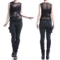 Asymmetric T-Shirt with Tulle Asymmetric T-Shirt with Tulle