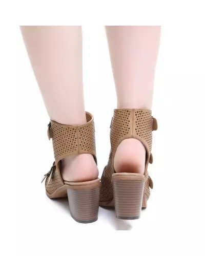 Braune Schuhe mit Schnallen der Style-Marke für 29,00 €