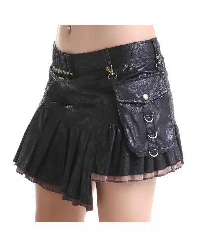 Mini Skirt with Bullets from Punk Rave Brand at €57.50