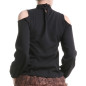 T-shirt avec Jabot Amovible T-shirt avec Jabot Amovible