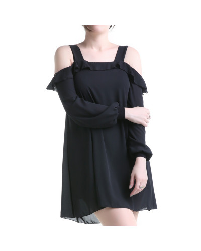 VESTIDO TUL MANGA LARGA