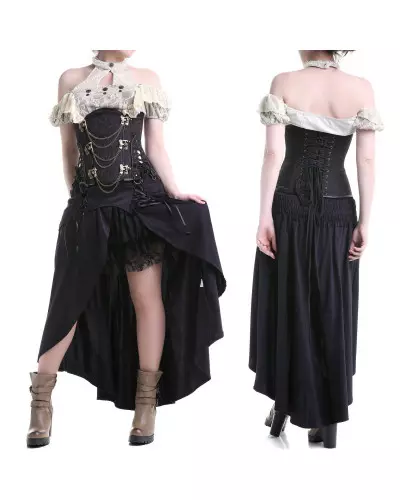 Black Underbust Corset with Chains from Style Brand at €46.50