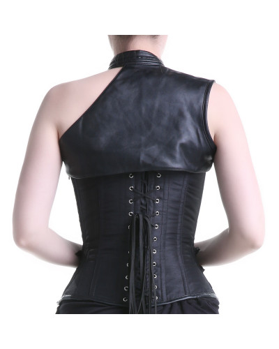 Corset de Cuero con Correas y Abdominal