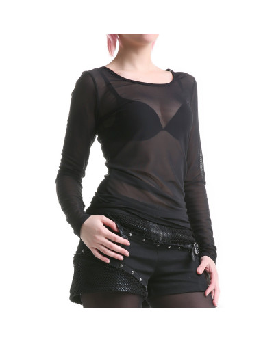 CAMISETA TUL CUELLO REDONDO