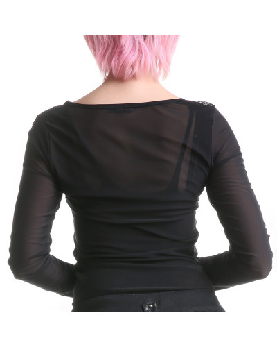 CAMISETA TUL CUELLO REDONDO