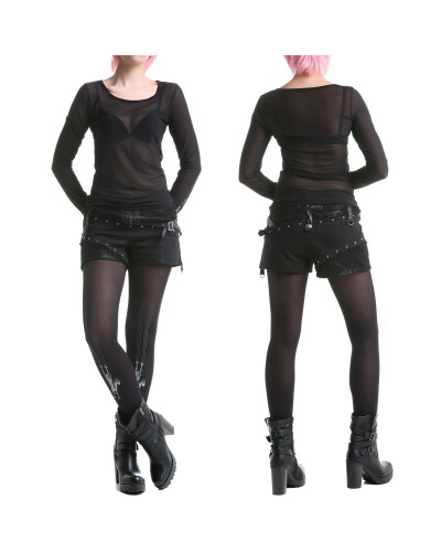 T-shirt Tulle Encolure Ronde