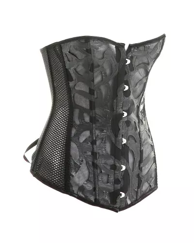 Corset Made of Mesh and Faux Leather from Style Brand at €25.00