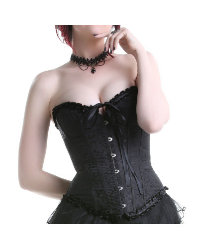 Corset Negro con Grabados