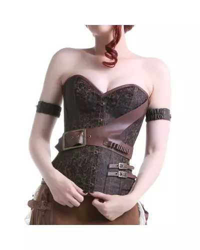 Brown Corset with Buckle from Style Brand at €35.00