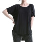 Langes Schwarzes T-Shirt