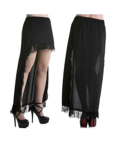 Black Skirt with Lace