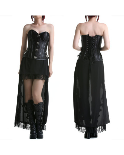 Black Skirt with Lace